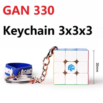 Najnovšie GAN 330 Keychain 3x3 Cubing Rýchlosť gan33 cubo magico prívesok, puzzle gan330 3x3x3 stickerless magic cube vzdelávacie hračky