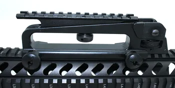 Kovová rukoväť a železničnej adaptér Combo/ Odnímateľná Rukoväť A2 Zozadu Pamiatky M4 M16 AR15 Lov Príslušenstvo