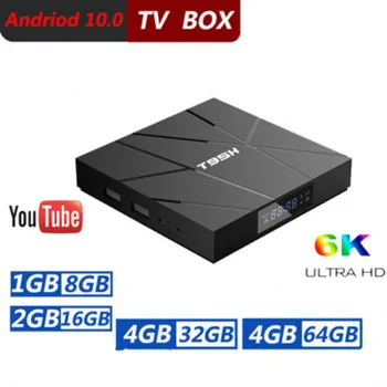 T95H Android 10 TV BOX Allwinner H616 Youtube Hlasový Asistent 2.4 GWIFI 6K Android TV Set-Top Box Media Player