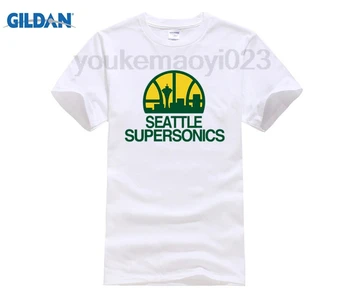 Seattle Supersonics t-shirt Bavlna Lycra Top Módne Značky T Shirt Nové