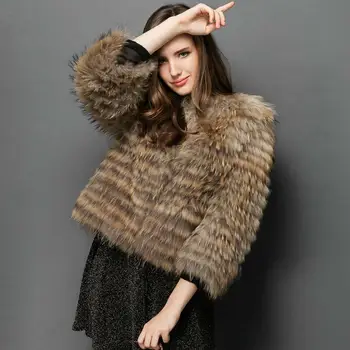2020 žien nové prírodné mýval kožušiny bunda reálne silver fox srsť krátka srsť zime teplo módne bežné Európskej ulice sty