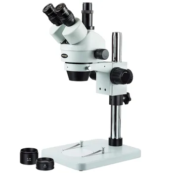AmScope 3,5 X-90X Zoom Trinocular Stereo Mikroskopom s Tabuľkou Pilier Stojan SM-1TSZ-V203