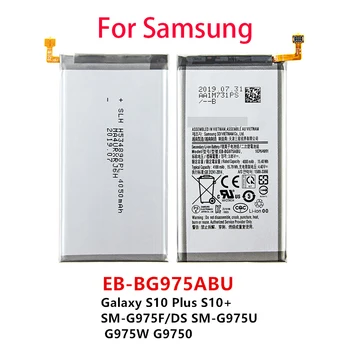 Originálne 4100mAh EB-BG975ABU Pre Samsung Galaxy s rezacím zariadením S10 Plus Batérie S10+ SM-G9750 Mobilného Telefónu, kontakty batérie kvalitné batérie
