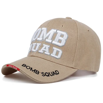 Nové BOMB SQUAD list výšivky šiltovku módne 3D výšivky hip hop klobúky pánske bavlnené% športové čiapky nastaviteľné klobúk