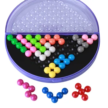 Klasické puzzle pyramída doska IQ pearl logická myseľ hru Mozgu-Teaser vzdelávacie hračky pre deti, korálky MU838744