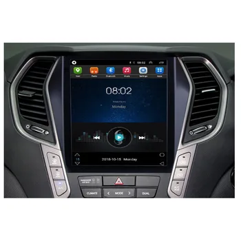 4G LTE Android 10 Pre Hyundai IX45 Santa fe roky 2013-2018 Tesla Typ Multimediálne Stereo Auto DVD Prehrávač, Navigácia GPS, Rádio