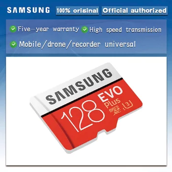 SAMSUNG Micro SD karty v Pamäťovú Kartu 64GB 128 GB 16 GB 32 GB EVO+ EVO Plus 256 GB Class10 TF Karty 80MB/S SDHC/SDXC UHS-1