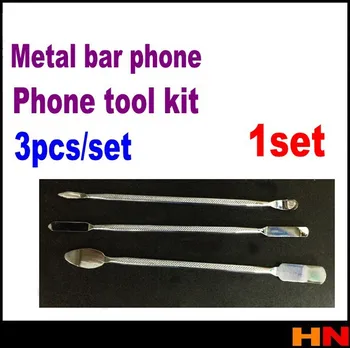 1set 3 Ks Kovové Spudger Nastaviť Opravy Vypáčte Nástroj pre iPad, iPhone Telefóny Otvorenie Vypáčte Repair Tool Kit nehrdzavejúcej ocele full metal