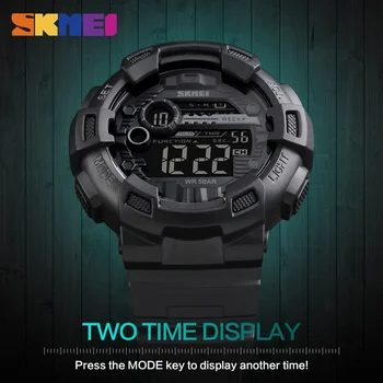 Nové Reloj Deportivo Hodiny Muži Hodinky Športové Vodotesné Zadné Svetlo LED Digitálne Hodinky Chronograf Šok Dvojnásobok Času náramkové hodinky