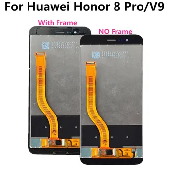 S rámom Pre Huawei Honor 8 Pro / V9 LCD Displej+Dotykový Displej Digitalizátorom. Montáž pre Česť V 9 Displej