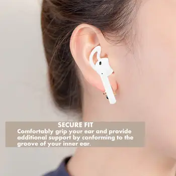 Ucho Háčiky a Zahŕňa Príslušenstvo Kompatibilné s Apple AirPods alebo EarPods Slúchadlá/Slúchadlá/ Slúchadlá (5 Párov)