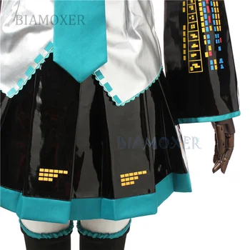 Miku PU Cosplay Kostýmy Vocaloid Celý Set Cosplay Kostým oblečenie Anime Cosplay Kostýmy harajuku
