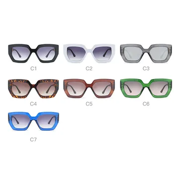 2020 Slávny Luxusný Dizajn Značky Nadrozmerné Cat Eye slnečné Okuliare Ženy Vintage Multicolor Rám Zrkadla Slnečné Okuliare pre Ženy UV400