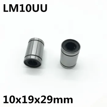 10pcs LM10UU guľkové ložisko vnútorný priemer 10x19x29mm sprievodca lineárne optickej osi ložísk Lineárneho pohybu ložiská vysokej kvality