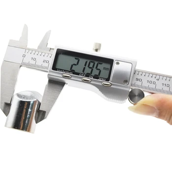 Hĺbka Meracie Nástroje Digitálneho Senzora Strmeň 6 cm 150 mm z Nehrdzavejúcej Ocele Elektronickej Priemerky Mikrometer