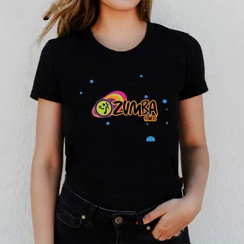 Ženy, Zumba fitness Grafické tričko tanec milenca Harajuku T shirt ženskej hip hop tričko letné topy grafické tees ženy tričko