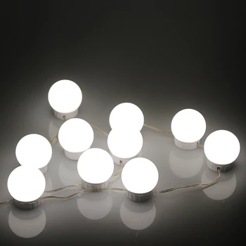 [DENGSUM]LED Zrkadlo na líčenie Svetlá Auta s Stmievateľné Žiarovky,Svetelné Zariadenie, Pásky pre make-up Márnosť Tabuľka nastavenia