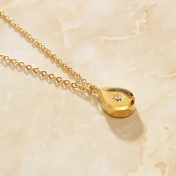 SOMMAR 2020 nehrdzavejúcej ocele Zlata Plné Priateľka náhrdelníky & prívesky dorp veľký náhrdelník Luxusné Šperky