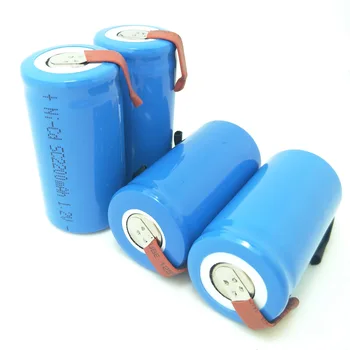 2200mAh 1.2 V pre Elektrickú Vŕtačku SC Nabíjateľná Batéria SUBC kontakty batérie NI-CD pre Skrutkovač Bunky Tab 10 Kusov Zahrnuté