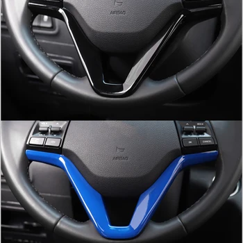 1pc ABS Volante Vozidla Dekorácie Styling Sequin Výbava Kryt Nálepky, Interiérové Auto Príslušenstvo pre Hyundai Tucson-2018