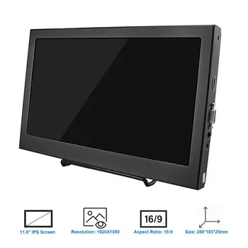 Elecrow 11.6 Palcový LCD displej, HDMI Displej Kompatibilný s PS3, PS4 Xbox360 1080P LED Monitor pre Raspberry Pi 3 B 2B Windows