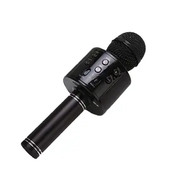 HS858 Bezdrôtový Karaoke MicrophoneLouder Objem Viac Basov Prenosné Ručné Dvojitý Reproduktor Mikrofón Stroj