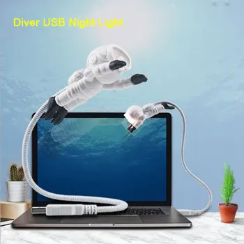 2020 Nový USB Svetlo Mini Diver USB LED Nočné Osvetlenie Pre Domáce Kancelárie Notebook, Prenosné Noc Lampa pre Prácu Detí Dary