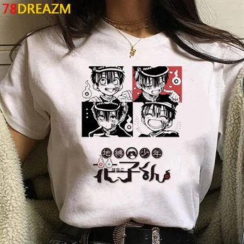 Wc Viazaný Hanako Kun tričko ženy pár grunge vintage tričko biele tričko harajuku kawaii