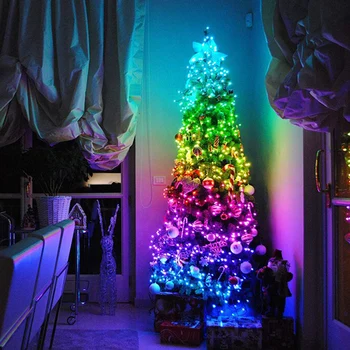 2/6M Vianočné Girlandy LED Záves String Svetlá USB Nabíjanie Nepremokavé Záhrada Street Mall Odkvapov Vonkajšie Ozdobné Svetlo Víla