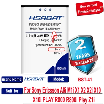 HSABAT 3700mAh BST-41 Batérie pre Sony Ericsson A8i M1i X1 X2 X2i X10, X10 PLAY R800 R800i Hrať Z1i