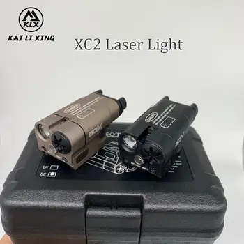 XC2 Laserové Svetlo Kompaktná Pištoľ Baterka S Red Dot Laser Taktické LED MINI Biele Svetlo 200 Lúmenov Airsoft Flashligh