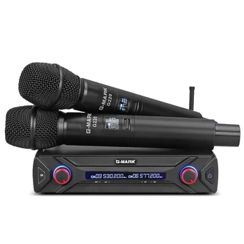 Rýchle dodanie G-MARK G220 Bezdrôtový Mikrofón UHF frekvencii karaoke mikrofón Najvyššej Kvality bar Strán Videa