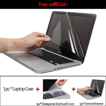 Roztomilý Ťažké Prenosné púzdro Pre Macbook Air 13 Pro Retina 11 12 13 15 13,3 palca A1466 A1369 A1932 A2159 Dotyk Bar Kryt klávesnice