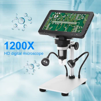 DM9 HD 1200X USB Digitálny Mikroskop Fotoaparát Endoskopu zväčšovacie sklo s Držiakom
