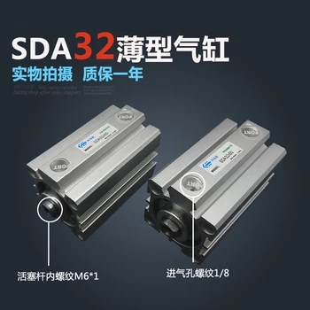 SDA32*40-S doprava Zadarmo 32 mm Vŕtanie Zdvih 40 mm Kompaktné Vzduchové Valce SDA32X40-S Dual Action Vzduchu v Pneumatických Valcov