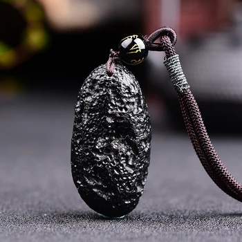 Autentické sklo meteorit lei gong mo Thajsko českej meteorit prívesok uzdravenie spirituality 1pc