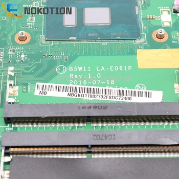 NOKOTION Pre Acer aspire ES1-572 notebook doske NBGKQ11002 NB.GKQ11.002 B5W11 LA-E061P SR2ZU I5-GB 7200 CPU DDR4