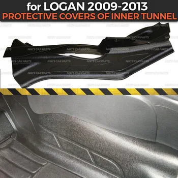 Ochranné kryty na Renault Logan na roky 2009-2013 vnútorného tunela, ABS plast výbava príslušenstvo stráže ochrany koberec automobilu