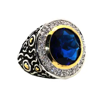 Modré Crystal Zirkón 925 Sterling Silver Kvalitné dámske Šperky snubný Prsteň Veľkosti 6 7 8 9 10 F1167