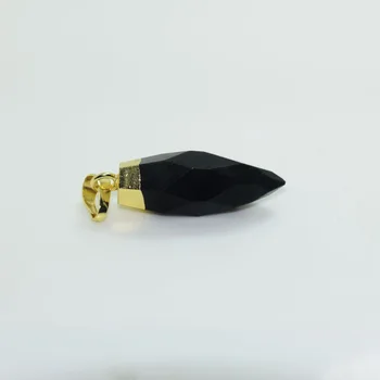 Čierny Obsidián Kameň Prívesok Prírodné Ženy 2020 black klenot kameň zobrazili kľúčové tlačidlá pre Šperky, takže dlho bullet zlatú korunu uzdravenie tvár