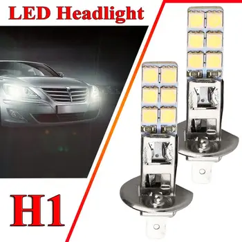 2KS NOVÉ H1 Auto LED Reflektor 12V 55W Hmlové Svetlá prestavbu LED Lampy/Žiarovky Pre Autá Lúč 6000K Super Biela