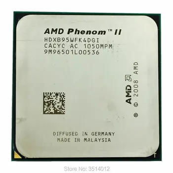 AMD Phenom II X4 B95 3.0 GHz Quad-Core CPU Procesor HDXB95WFK4DGM/HDXB95WFK4DGI Socket AM3,Sumu 945