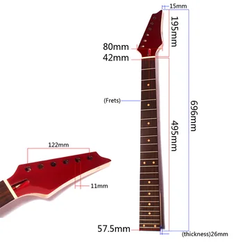 Nová Elektrická Gitara Krku Drevené 24 Pražec Prenosné Hudobné nástroje, Náhradné Príslušenstvo XD88