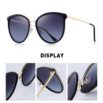 MERRYS DIZAJN Ženy Móda Cat Eye Polarizované slnečné Okuliare Dámske Luxusné Značky Trendy Slnečné okuliare UV400 Ochrana S6305