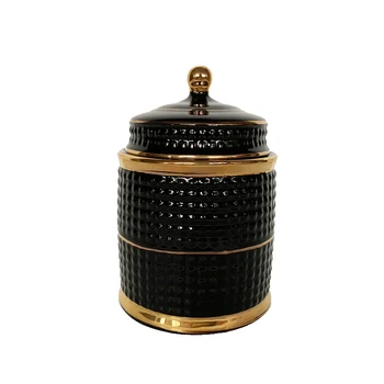 Veža Tvar Dekoratívne Jar vata Držiteľ Keramické Úložný Box s Vekom Vonné Sviečky Kontajner Aromaterapia Sviečka Fľašu