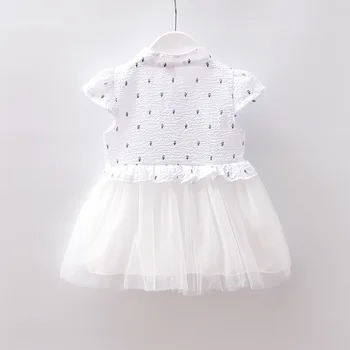 Baby Dievčatá letné oblečenie oblečenie-krátke rukávy šaty pre novorodenca dievčatá oblečenie narodeninovej party princess tutu šaty šaty