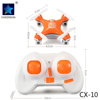 Cheerson CX-10 Mini 2.4 g 4CH 6 Os LED RC Diaľkové Ovládanie Quadcopter Vrtuľník Drone CX 10 LED Hračky, Darčeky Pre Deti, Darčeky