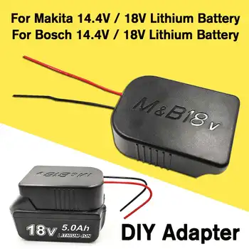 DIY Conneting Drôt Výstup Adaptér Kábel Pre Makita Pre Bosch 14,4 V/18V Lithium Batéria Previesť Batérie DIY Kábel Výstup