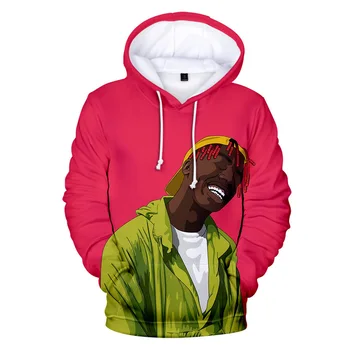 Lil Tjay Hoodies Mikina 3D Tlač Rip Hip Hop Rapper Fanúšikov Kostým Muži/Ženy Lil Tjay s Kapucňou, Dlhý Rukáv Nadrozmerné oblečenie