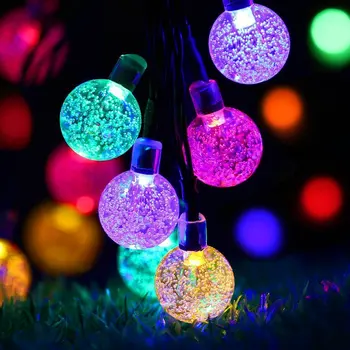 5/22M 10/200 LED Vonkajšie Osvetlenie Reťazce Nepremokavé Solárne Záhradné Svetlo String Multicolor/Teplá Biela Lampa Reťazca na Vianoce